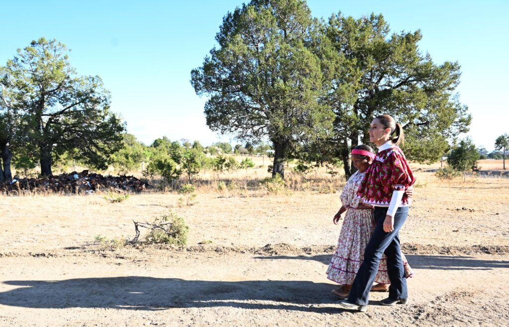 ENTREGA CLAUDIA SHEINBAUM 2,200 HECTÁREAS A COMUNIDADES DE LA SIERRA TARAHUMARA