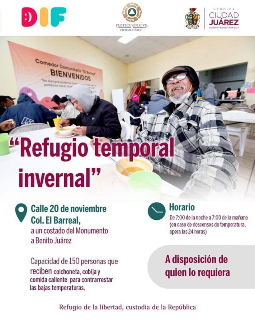 SOLICITA PROTECCIÓN CIVIL COLABORACIÓN PARA RESGUARDAR A PERSONAS EN SITUACIÓN DE CALLE