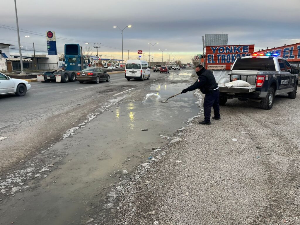 PIDEN MANEJAR CON PRECAUCIÓN POR CRISTALIZACIÓN DE CALLES DURANTE LA MADRUGADA