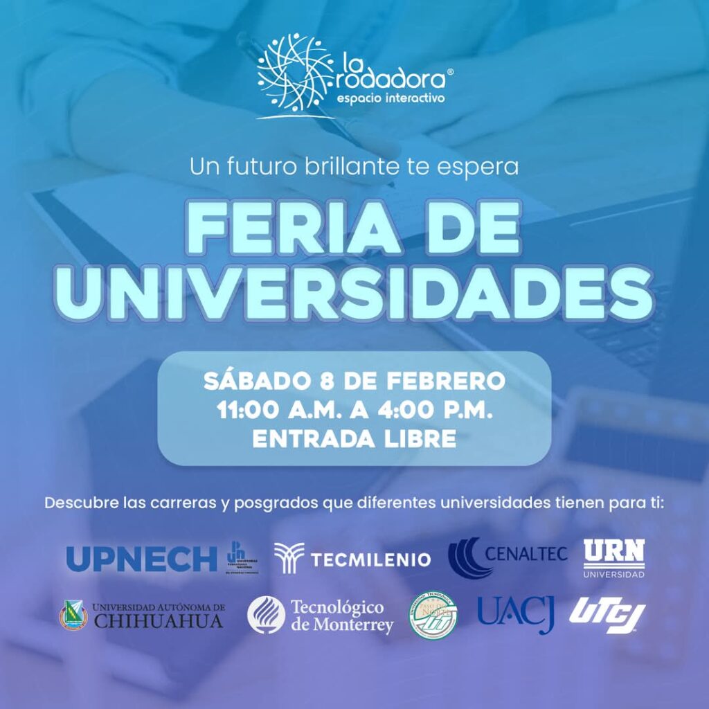 Este 8 de febrero, acude a la Rodadora a la feria de universidades de la región