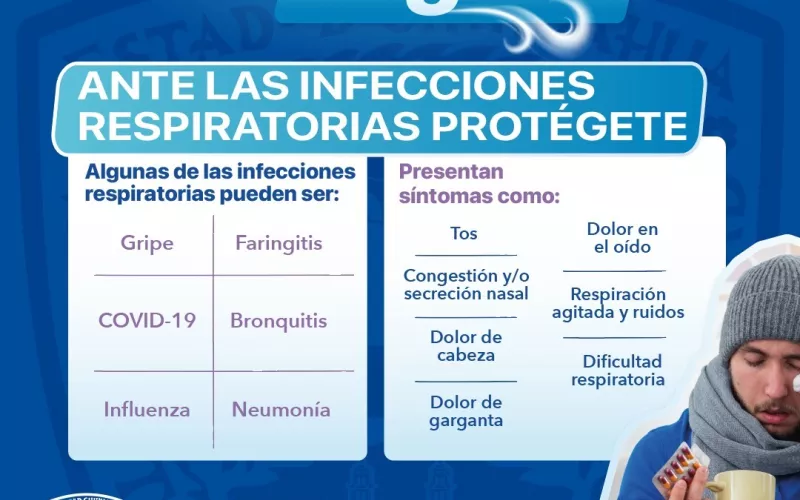 EXHORTA SECRETARÍA DE SALUD A SEGUIR RECOMENDACIONES PARA PREVENIR ENFERMEDADES RESPIRATORIAS
