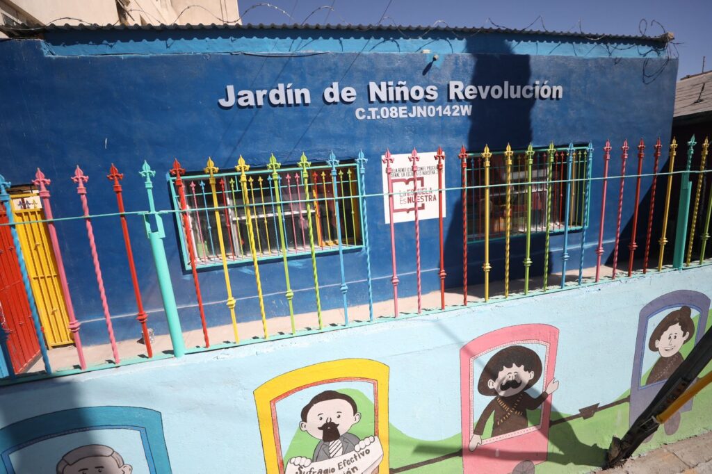 REHABILITAN JARDÍN DE NIÑOS REVOLUCIÓN EN PLENO CENTRO DE LA CIUDAD