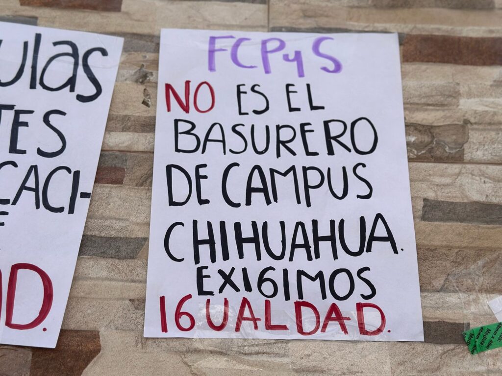 ¡La UACH también es cómplice! Estudiantes de campus Juárez denuncian acoso y protección a docentes; exigen respuestas de las autoridades universitarias