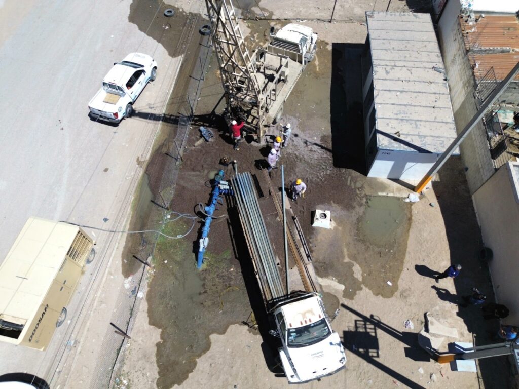 Rehabilitación del pozo 242 en Riberas del Bravo continua en proceso; prevén concluir a final de semana