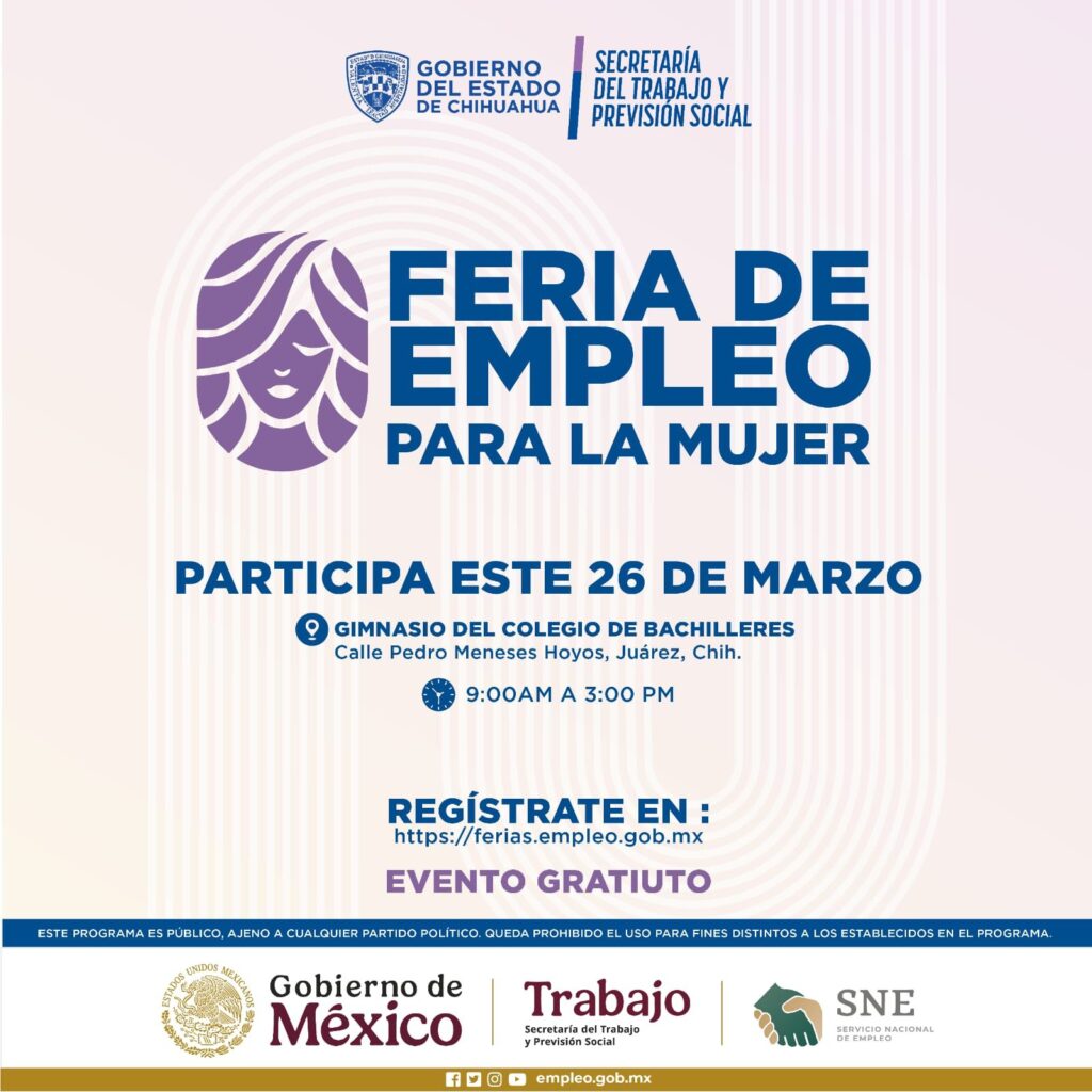 Asiste hoy a la Feria de Empleo en el Parque Central; ofrecerán más de 5 mil oportunidades laborales